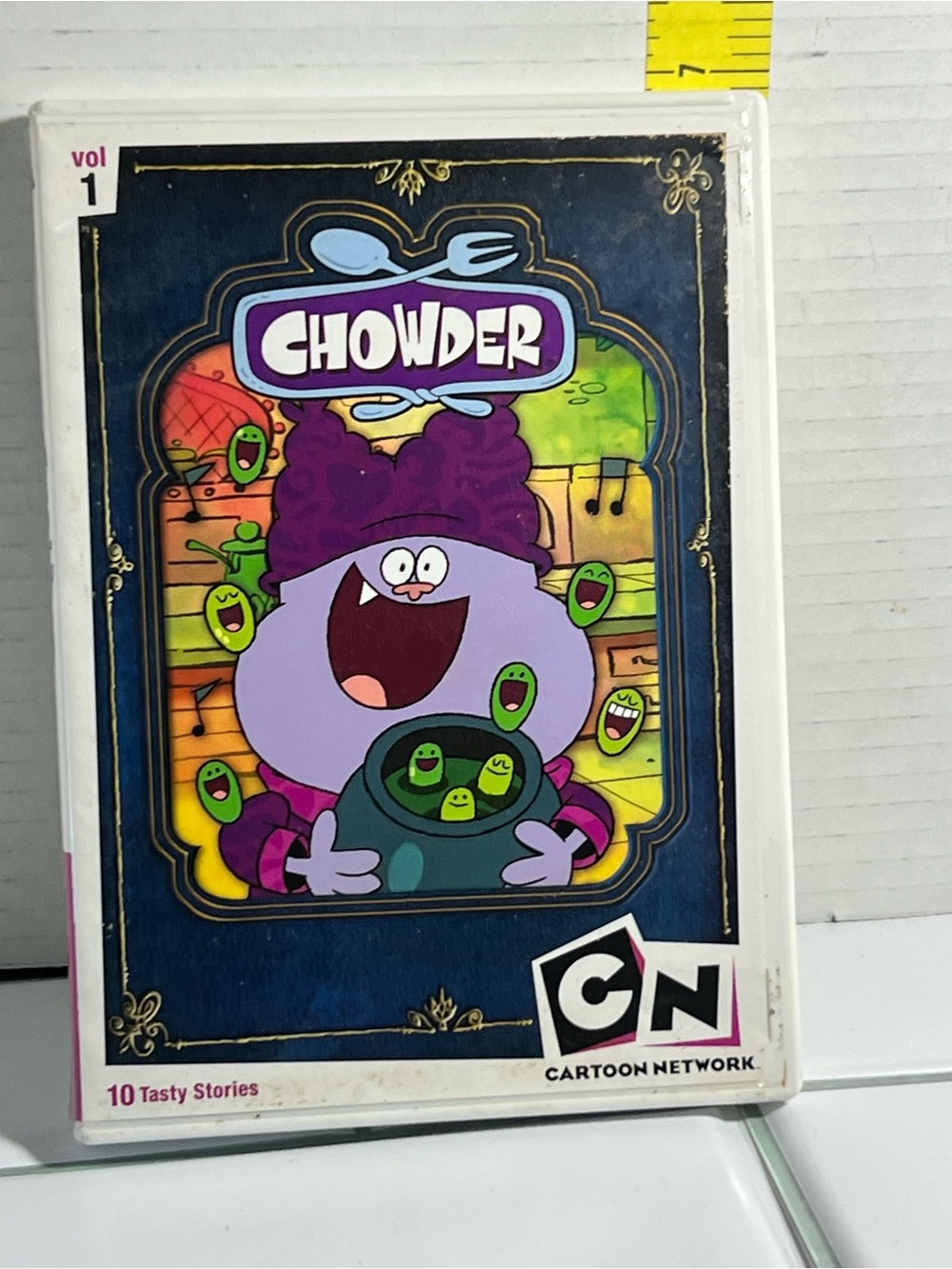 Cartoon Network Chowder VHS Cover — Purple, Green, Blue